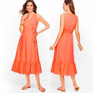 Talbots Peach Wrap Dress